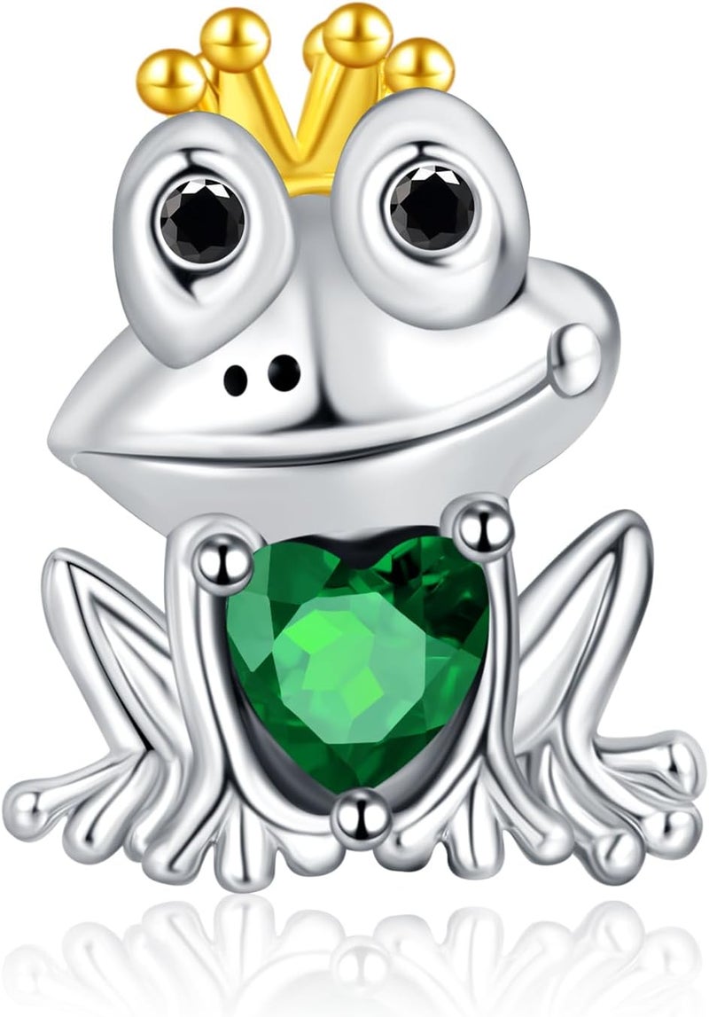 YUMINN 925 Sterling Silver Charms for Bracelets Gold Love and Heart Charms Cherry Blossom Dangle Beads Jewelry for Women - Image 1